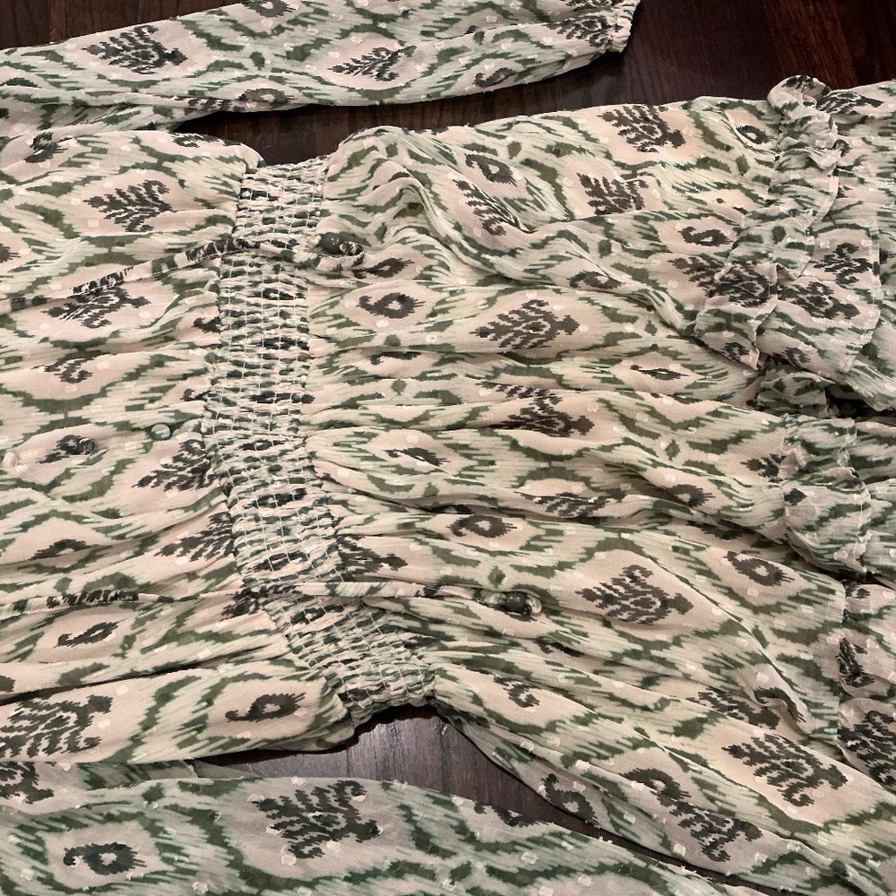 PATTERNED TIERED DRESS